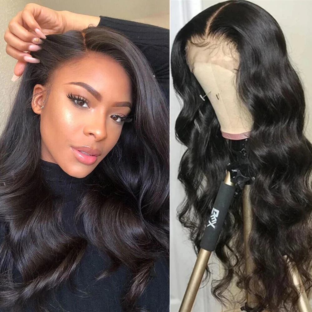 

13X4 Body Wave Lace Front Wig Human Hair For Black Women Pre-plucked Lace Frontal Human Hair Wigs Natural Hairline