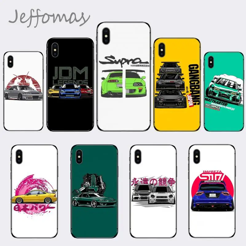 Модный Дрифт автомобиль JDM мягкий чехол для телефона Capa iphone 5 5S SE 5C 6 6S 7 8 plus X XS XR 11 PRO