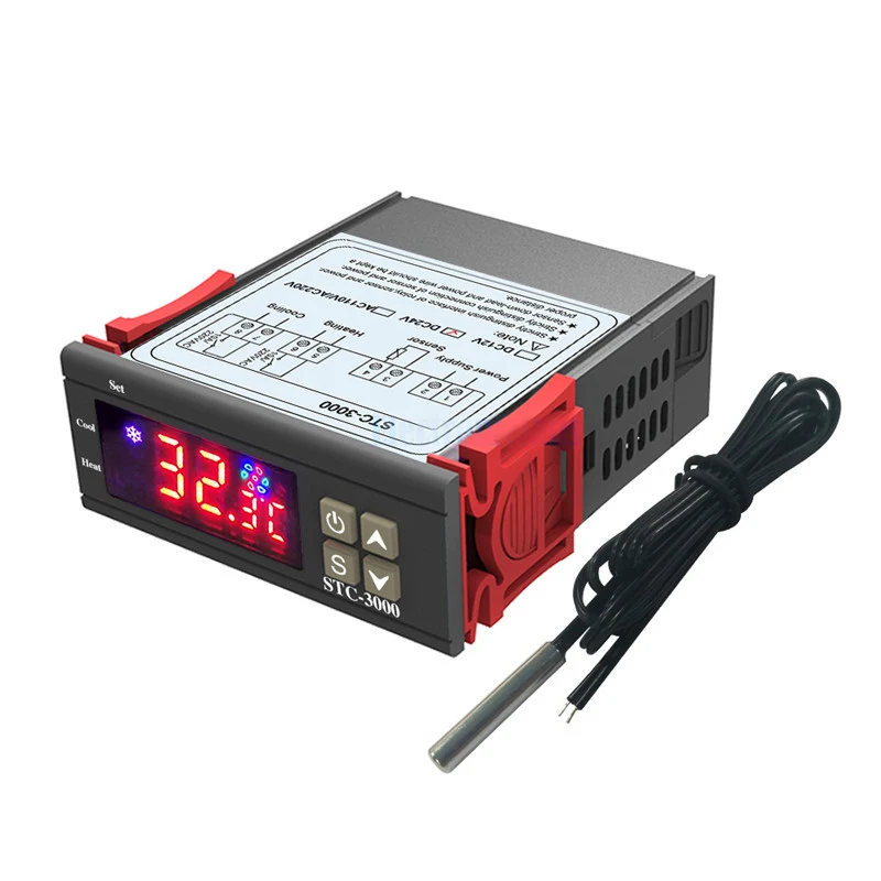 JABS Stc 3000 12V светодиодный цифровой регулятор температуры термостат контроль