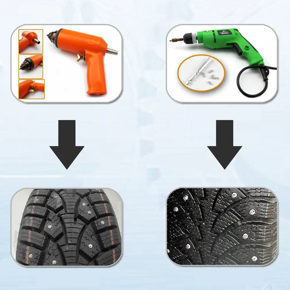 100 шт. Нескользящие гвозди из вольфрамовой стали колесные прочные болты для шин