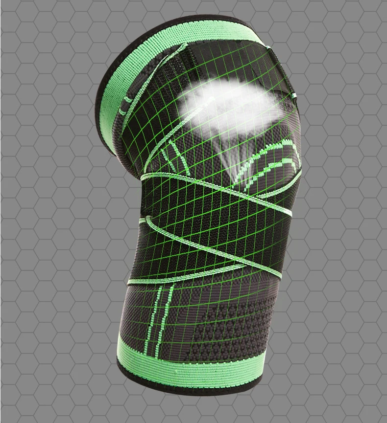 

Спортивный наколенник для мужчин, компрессионная эластичная дышащая защита суставов, спортивное снаряжение, фиксатор для баскетбола и вол...