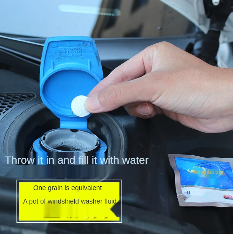 

Hot Sale Car Accessories Solid Wiper Window Cleaning Car for Windscreen Glass Wash Cleaning Concentrated Effervescent Tablets