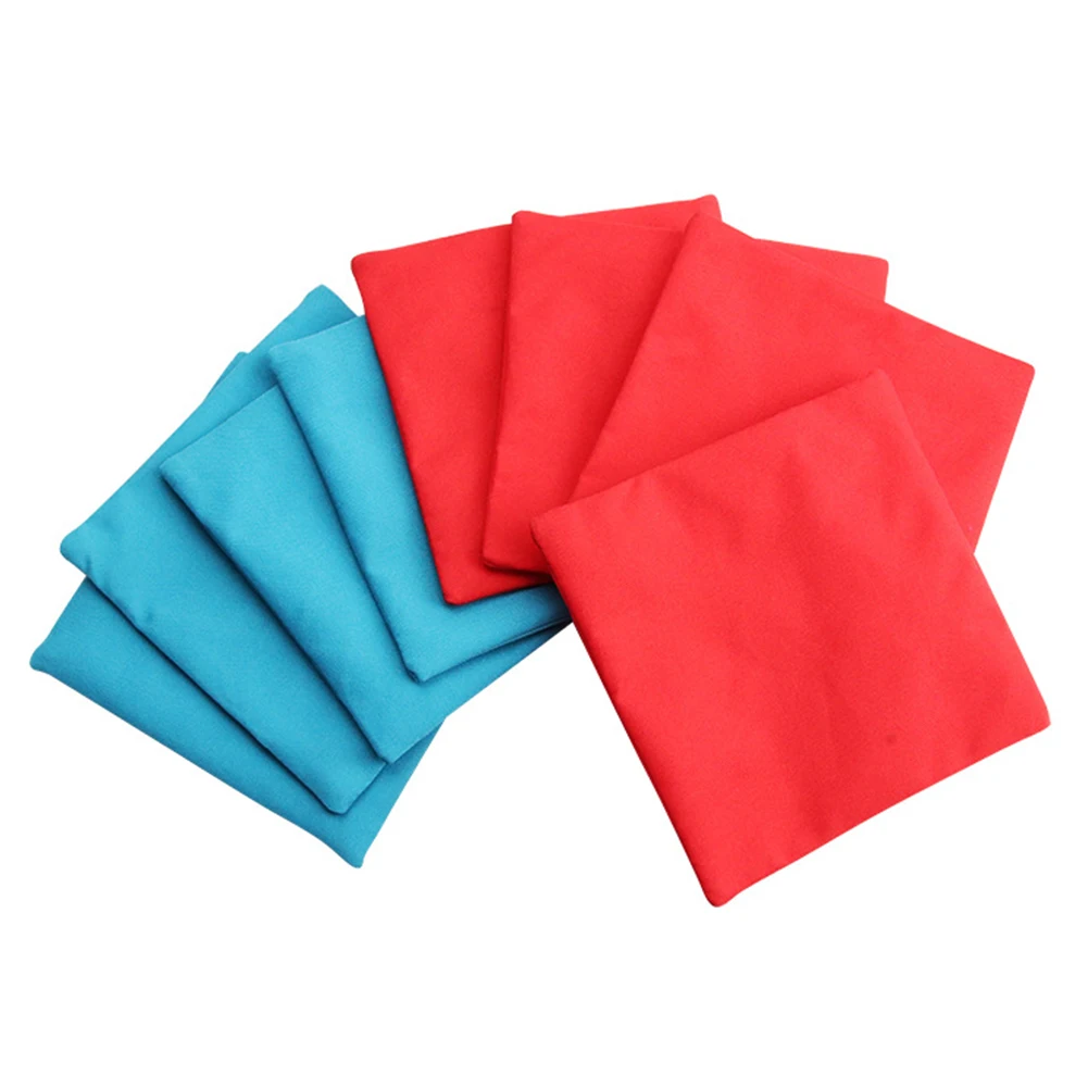 

8 шт. 12x12 см набор мешков из кукурузных зерен, мешки для бросания песка, заполненные тканью мешки, тренировочное оборудование для улицы, для с...