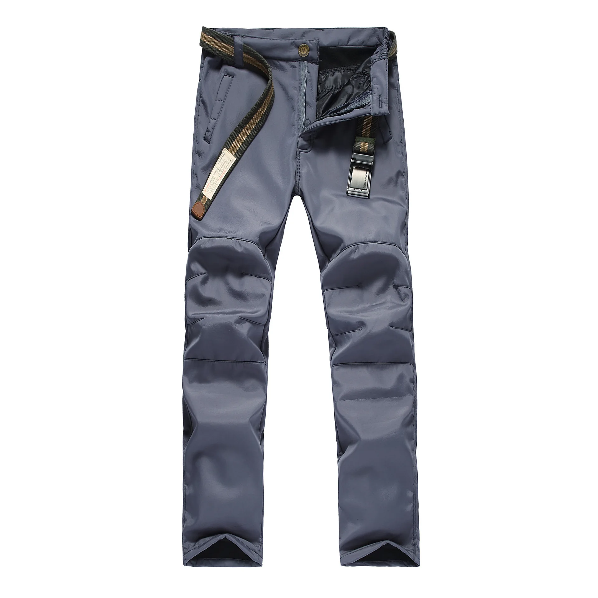 

Men's Soft Shell Waterproof Fleece Pants Autumn Winter Warm Outdoor Hiking Sports Trousers Overalls Military Tactical Pants Man