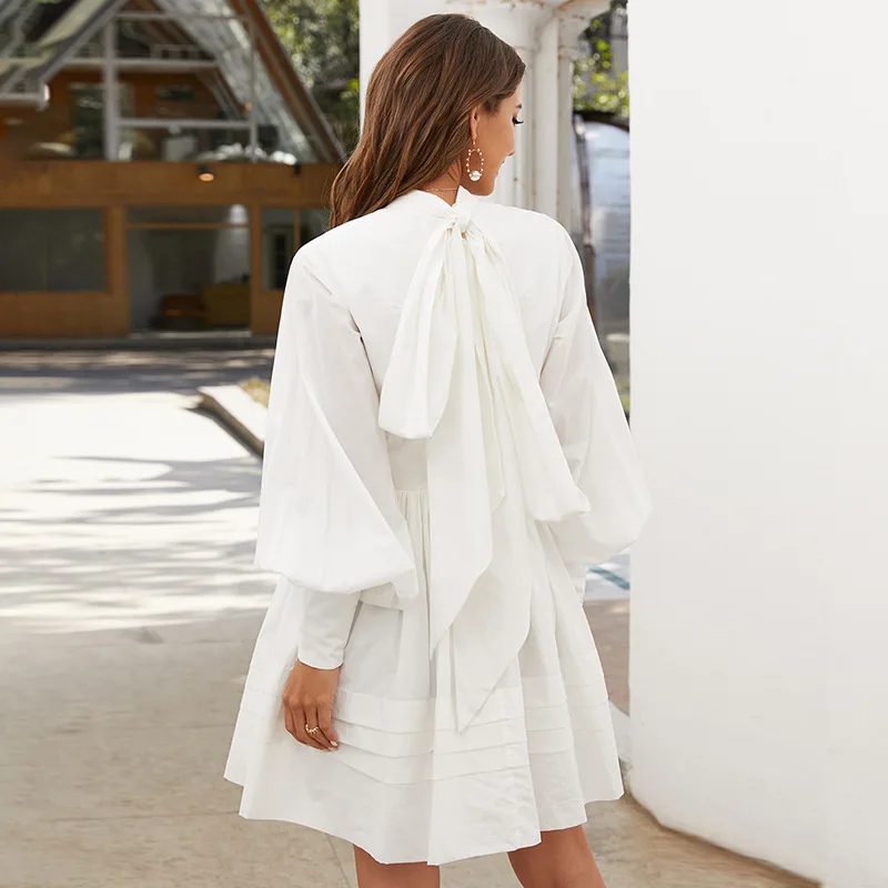 

European and American women's long-sleeved dress retro fashion brand Lolita palace style ruffled stitching dress