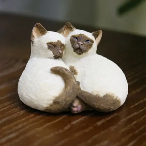 Фигурка питомца кошки JJM Birman котенок кошка коллекционная игрушка украшение ПВХ