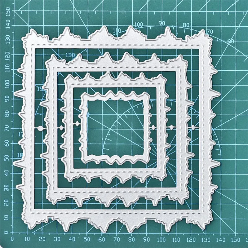 DiyArts рамка штампы фон металлические Вырубные Скрапбукинг карточка для тиснения