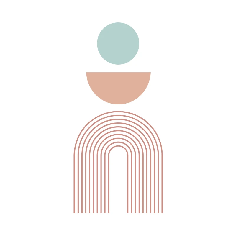 

Большая наклейка на стену Kingsmile Бохо радужные листья