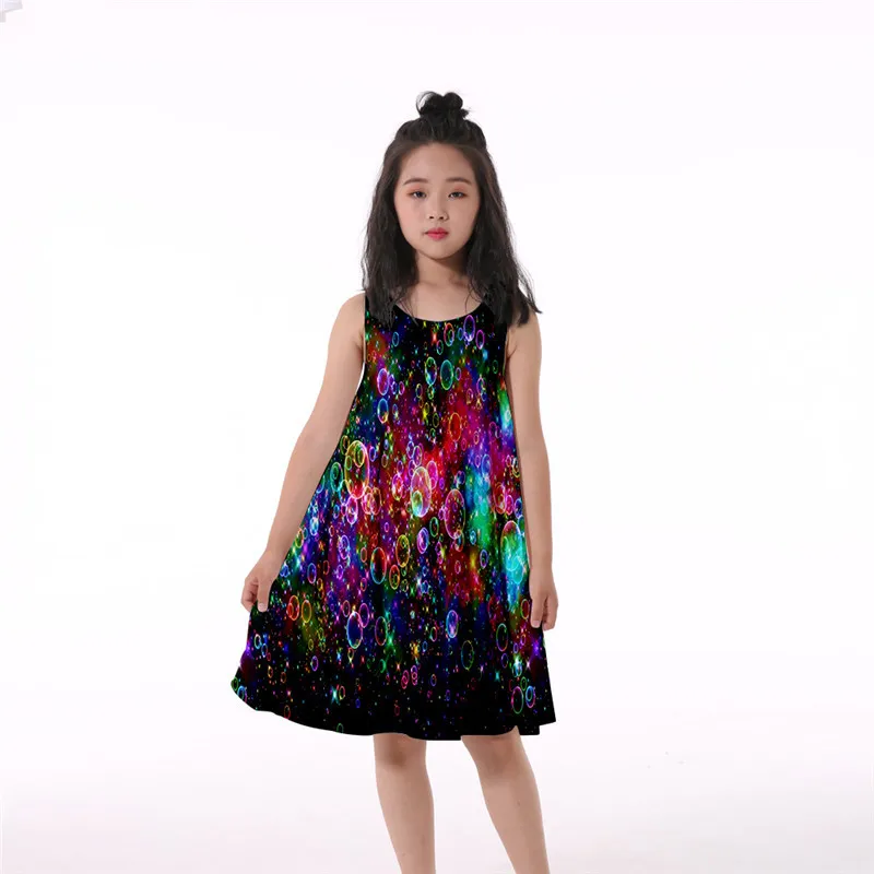 

Girls summer dress 2021 new sleeveless princess online palace celebrity skirt