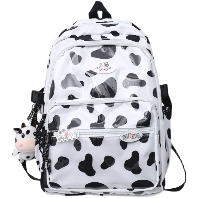 

Schoolbag Female Korean Harajuku Ulzzang Junior High School Student Grade 3 to Grade 6 Primary School Student Cute Cow Backpack