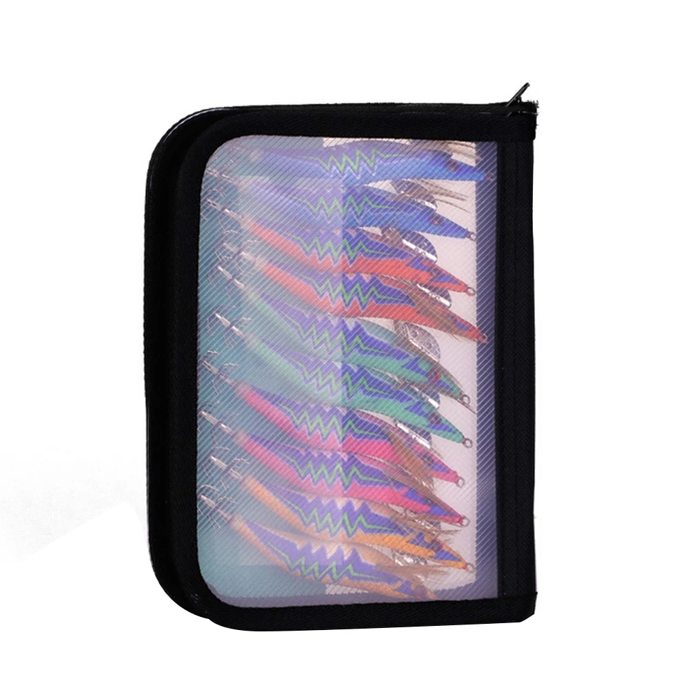 

10Pcs/bag 12g 14g 19g Fishing Squid Bait Shrimp Jig Hook 3D Eyes Luminous Octopus Lures Cuttlefish Artificial Bait Hook 2021