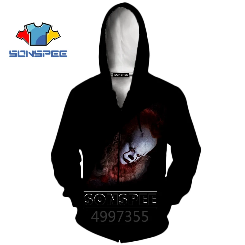 SONSPEE Stephen King's It clown Harajuku/футболка с 3d принтом для мальчиков и девочек-подростков/толстовки/шорты Детская одежда X210