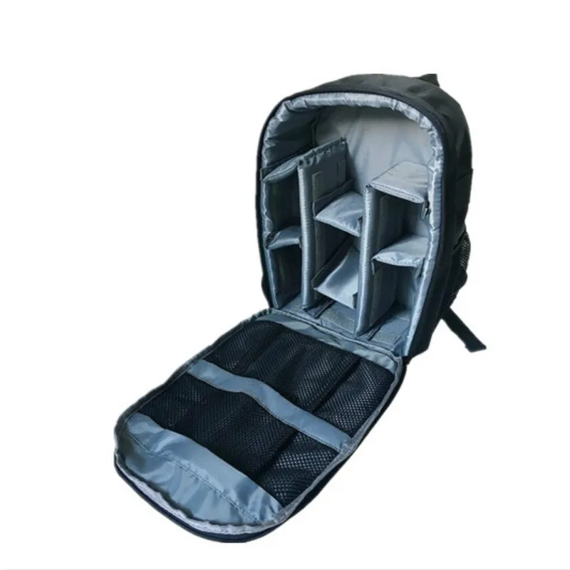 Grey camera bag Водонепроницаемая сумка для цифровой зеркальной фотокамеры Рюкзак для видеокамеры Mochila Fotografia двойные сумки на плечо для Nikon Canon - Цвет: Grey camera bag