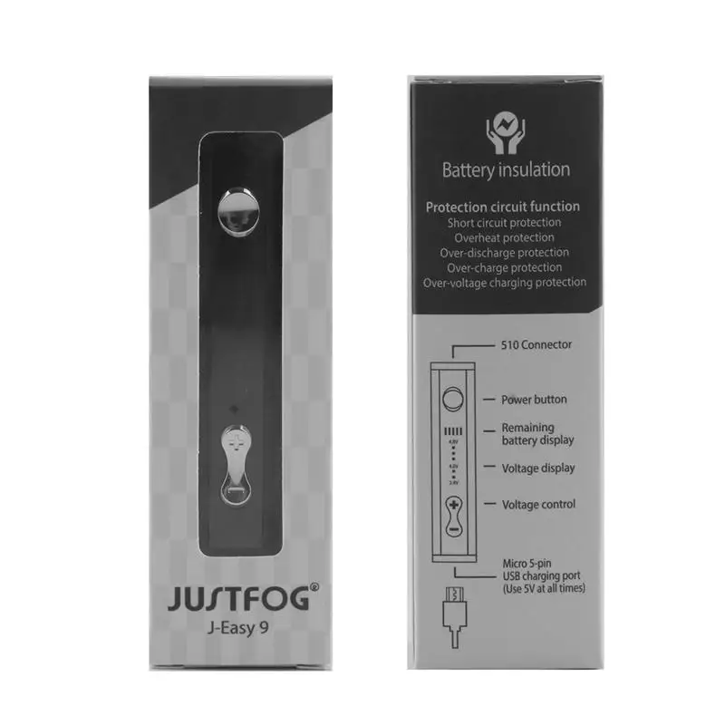 100% Оригинальный вейп мод Justfog Q16 батарея бокс 900 мАч электронная сигарета литий