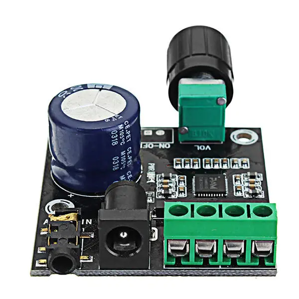 PAM8610 Dual Channel DC 12V HD Pure Digital o Stereo Amplifier Board Class D 15W x 2 High Power Module | Электроника