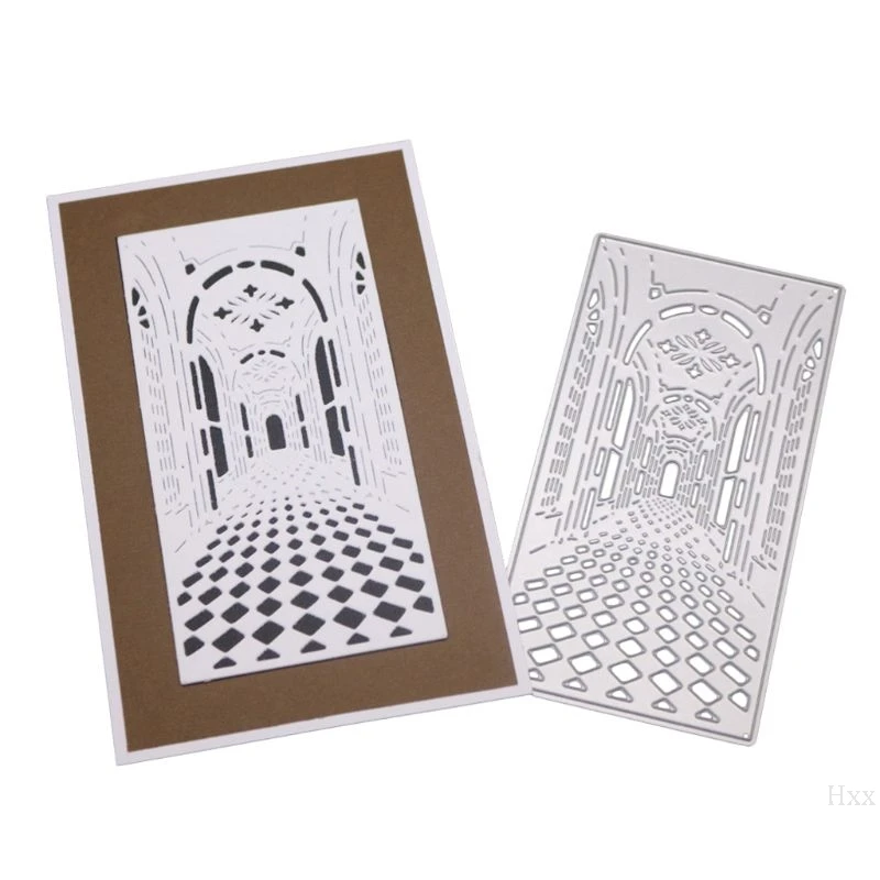 Новая Дверь ворота металлические режущие штампы трафарет для скрапбукинга