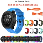 26, 22, 20 мм, ремешок для наручных часов Garmin Fenix 6 6X 6X 5 5X 5S Forerunner 945 часы для часов, быстросъемный силиконовый легко подходит ремешок для наручных часов
