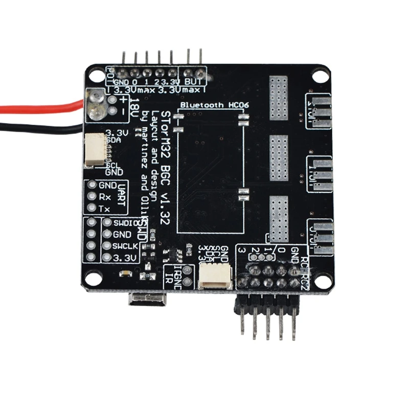 Для Storm32 BGC 32Bit 3-осевой бесщеточный карданный контроллер мотор драйвер STM32 доска с