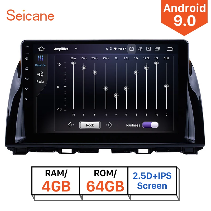 Автомагнитола Seicane 1DIN Android 9 0 для Mazda CX-5 дюймов Bluetooth 4G GPS-навигация мультимедийный