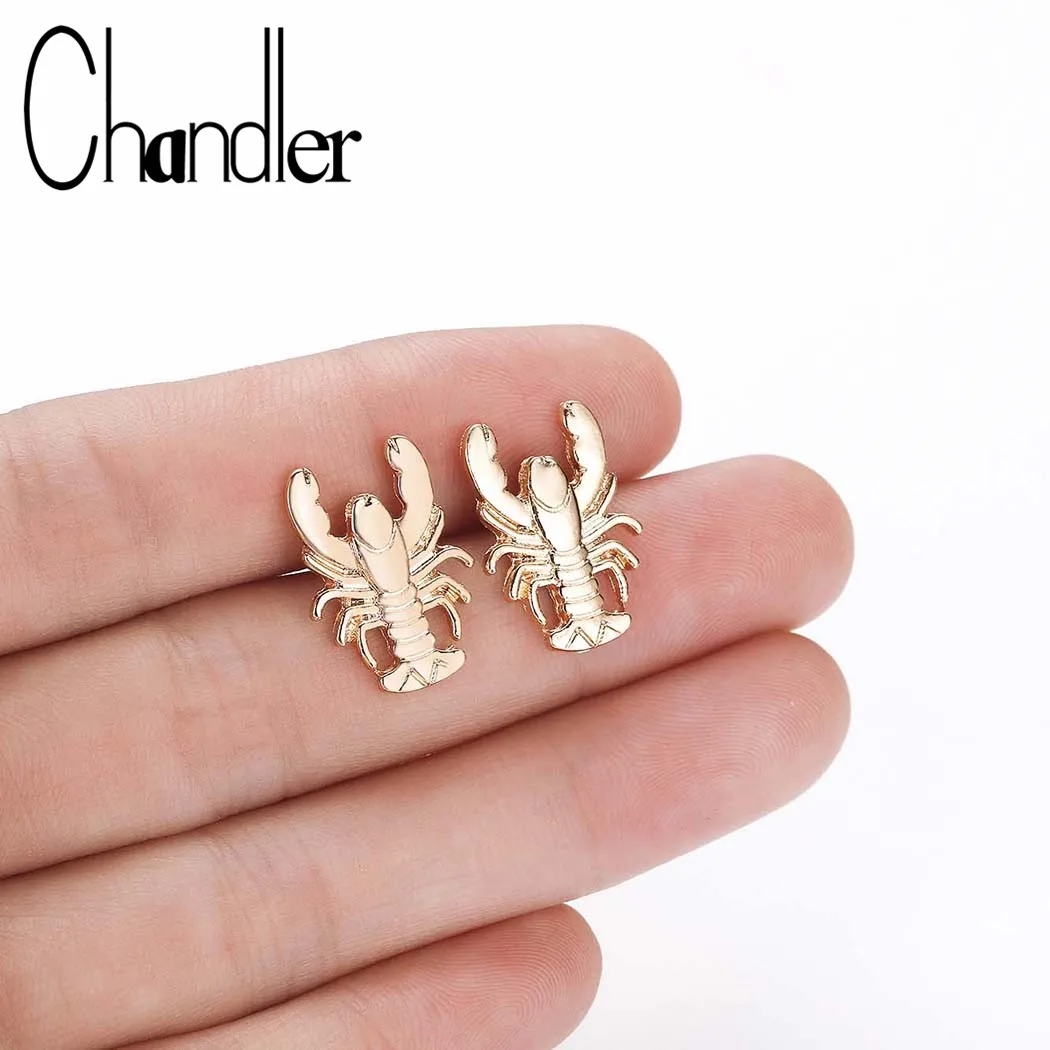 Женские винтажные серьги гвоздики Chandler большие в стиле бохо эффектные летние