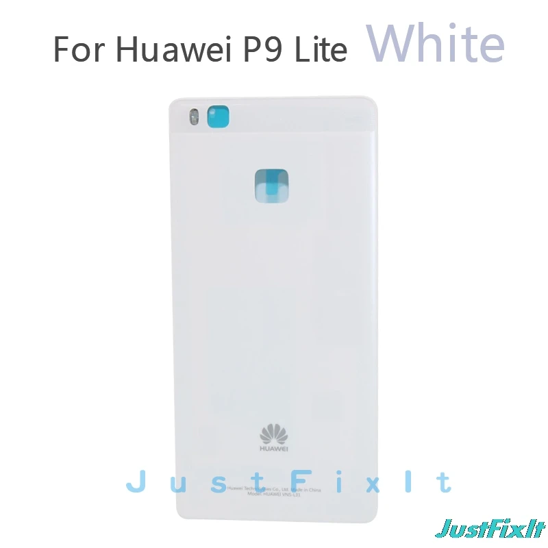 Для HUAWEI P9 Lite, запасная часть задняя дверь Замена чехол батареи с аденсивной наклейкой оригинальная задняя крышка корпуса - Цвет: White P9 Lite