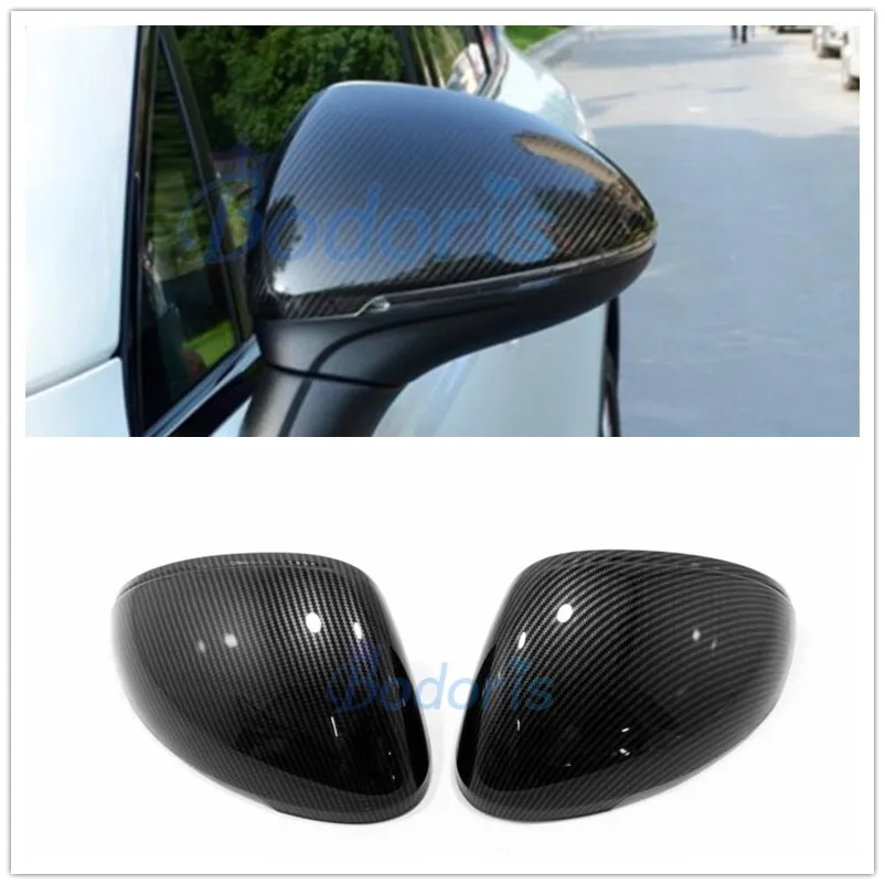 Углеродное волокно цветное боковое зеркало Накладка заднего вида рамка панель