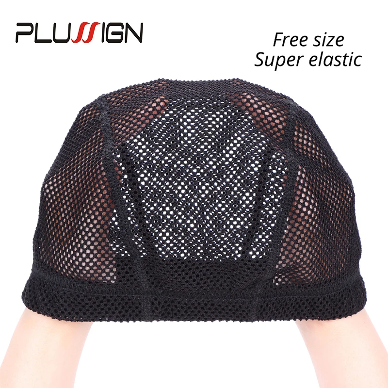 Weaving Cap For Wigs Lace Front Wig Cap For Making Wigs Free Size U Part Swiss Lace Cap Materials For Wigs Making Plussign Net