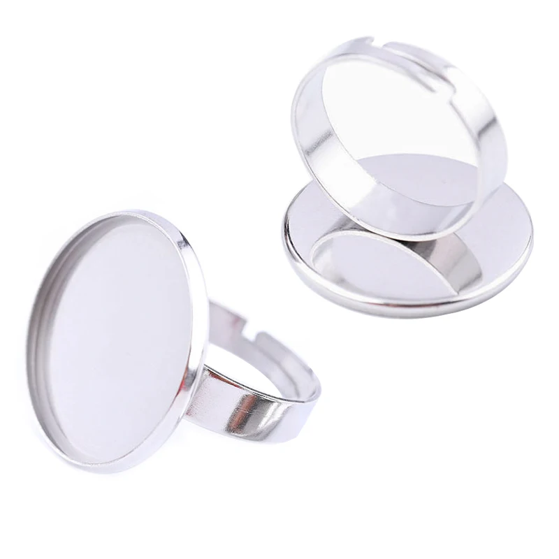 10 шт. круглые заготовки для кольца из нержавеющей стали | Украшения и аксессуары