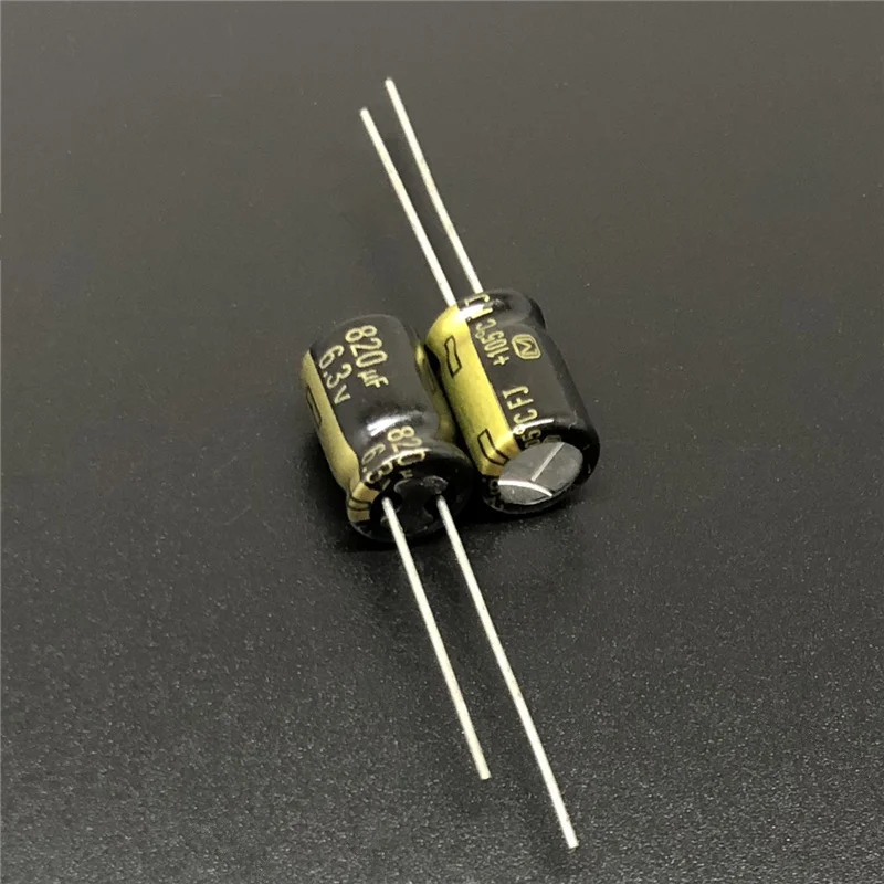 100 шт. 820 мкФ 6 3 V FJ Series 8x11 5 мм низкий ESR 6.3V820uF материнская плата конденсатор|motherboard
