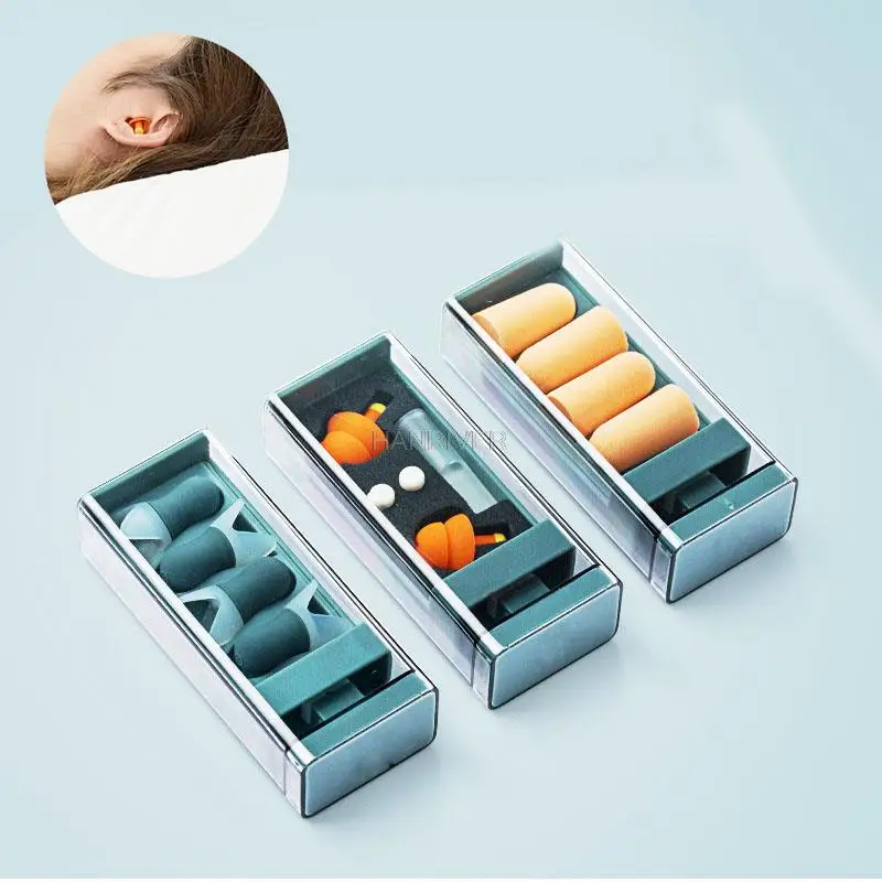 

Soundproof Ear Plugs Comfort Soft Foam Tapered Travel Noise Reduction Prevention Sleep Earplugs Sound Insulation Ear Protection