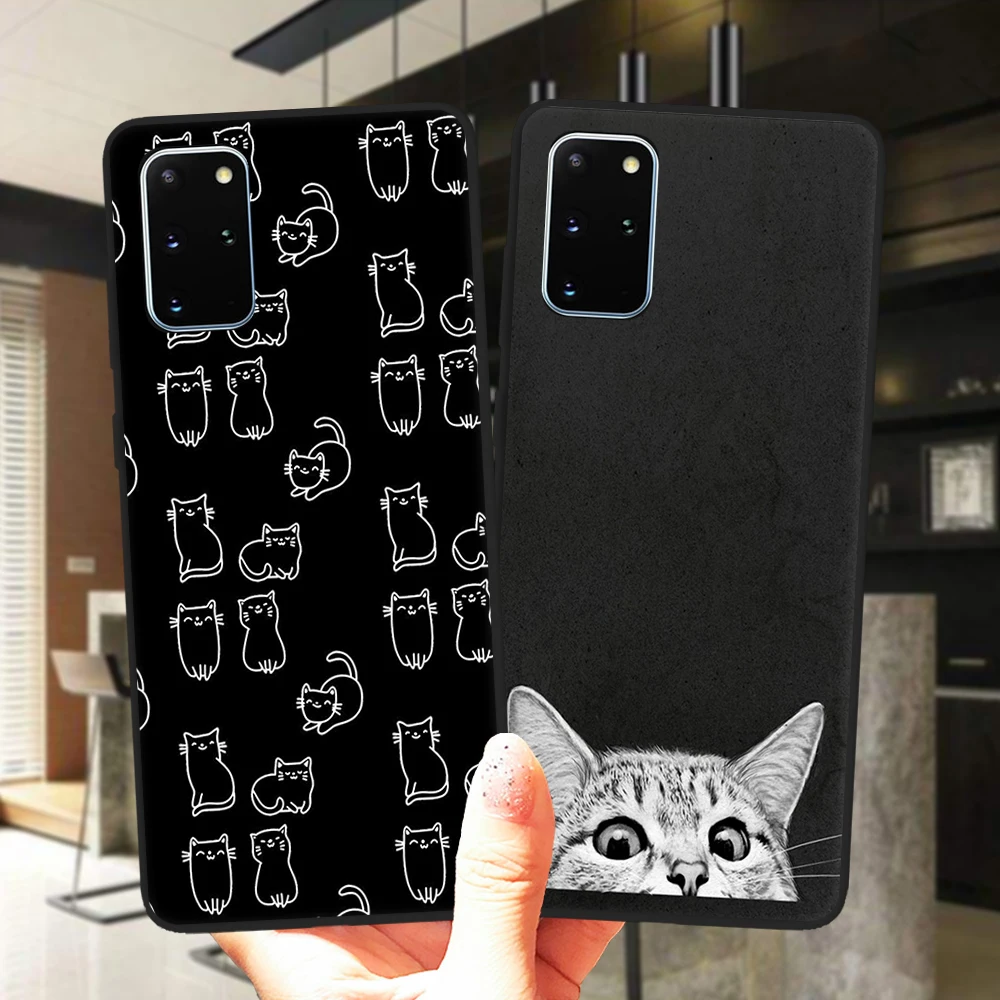 Чехол для телефона с милым космосом и счастливыми кошками Samsung Galaxy S20 FE 5G S10E S8 S9 S10