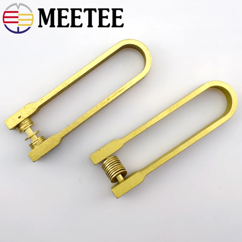 Meetee Width 1.5cm*8.3cm Creative Ring Brass Buckle Simple Storage Rings Pure Copper Belt Hook Bag Hardware Accessories AP173|Пряжки и