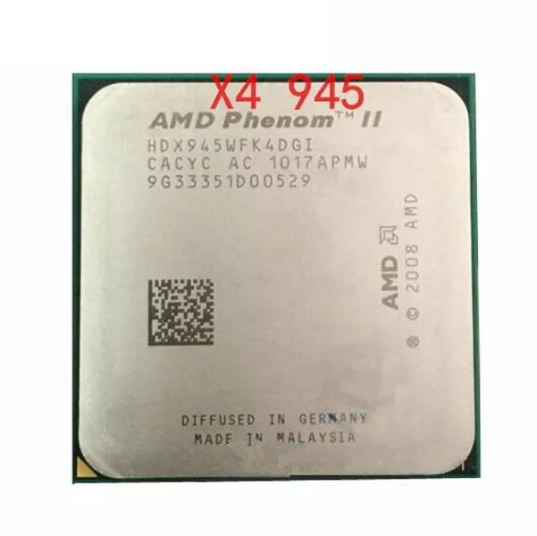 Процессор AMD Phenom II X4 945 95 Вт 3 0 ГГц четырехъядерный процессор Procesor HDX945WFK4DGM Socket AM3 -