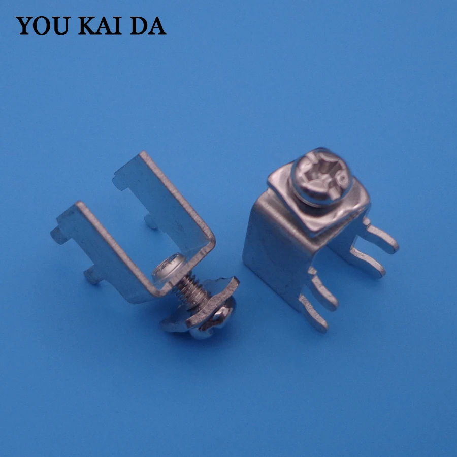 50 шт./лот PCB 2 (M3) клеммы печатной платы паяльные соединительные материал из