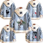 Костюм Леви Акерман Микаса Косплэй Толстовка Scout Regiment джинсовая куртка скаутов легиона пальто с капюшоном, карнавальные костюмы на Хэллоуин