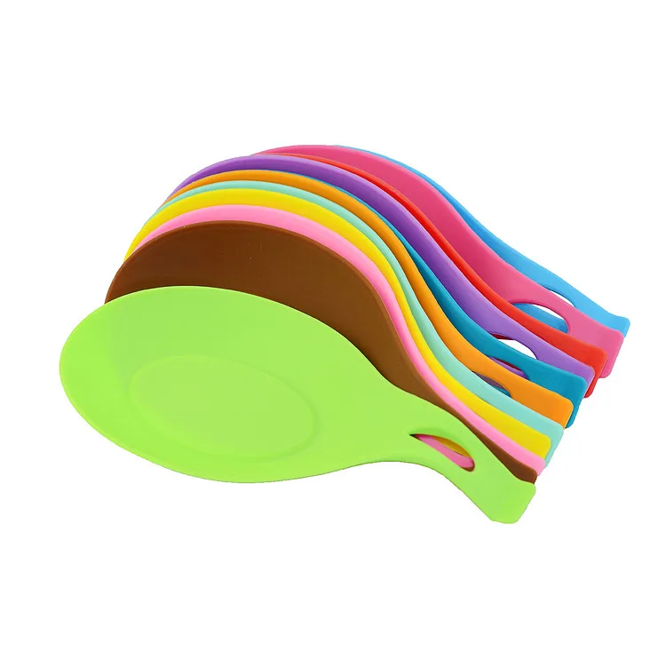 1 шт. термостойкий силиконовый коврик в виде ложки|Подставки под ложку и