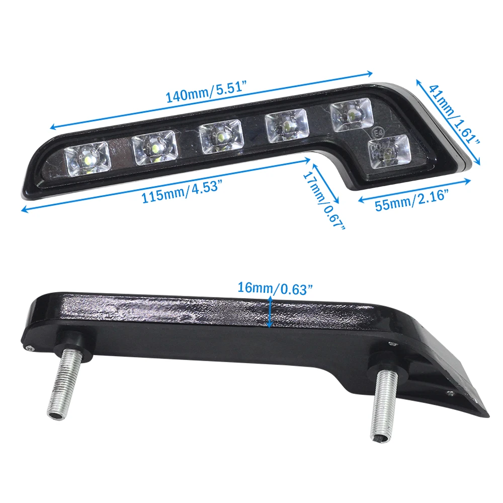 Cawanerl 2 х автомобилей 6 светодиодный дневной светильник DRL Дневной противотуманных