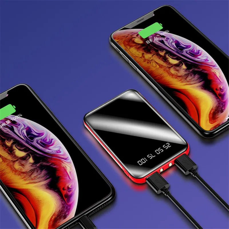 Мини Внешний аккумулятор 30000mAh USB зарядка портативное зарядное устройство для