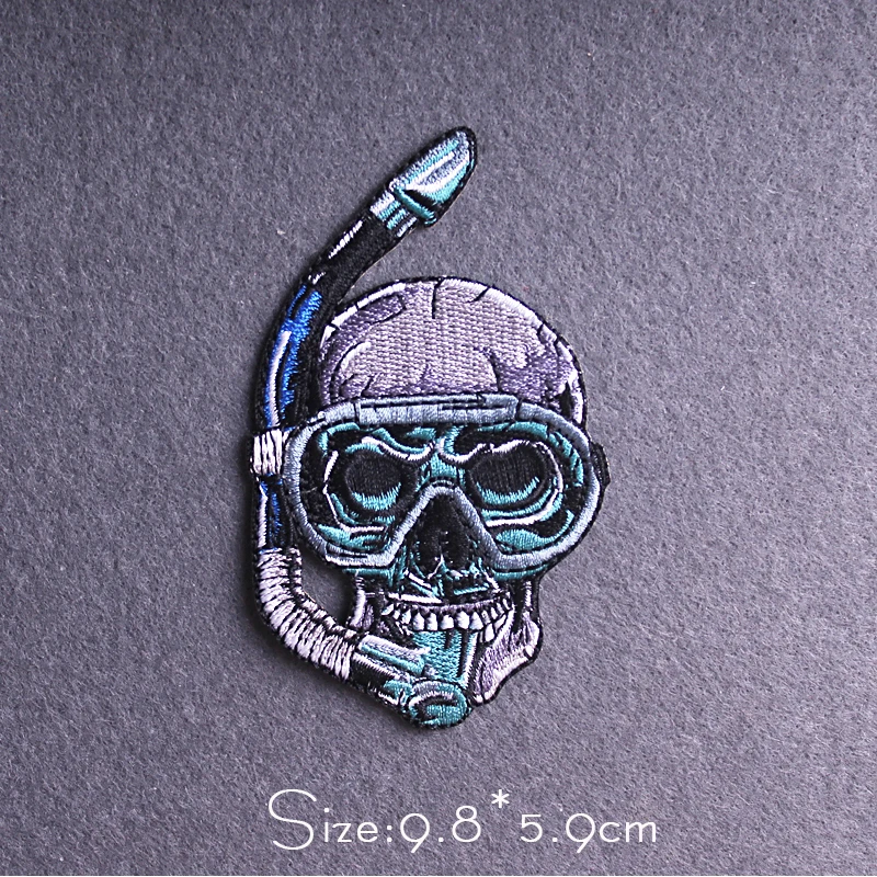 

Diy stalker/Skull Patch Iron On Patches On Clothes Punk Joker Patch Appliques On Clothes Embroidery Patches For Clothing Sticker