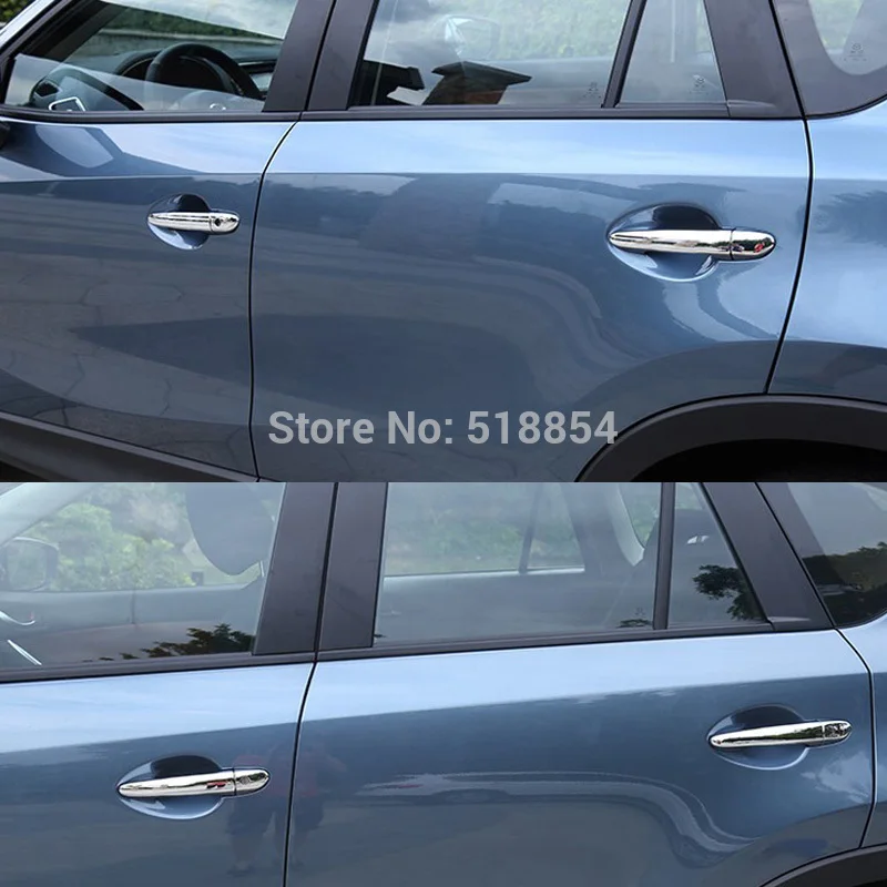 Аксессуары пригодный для MAZDA 3 AXELA 2014 2015 2016 ABS Хромированная дверная ручка крышка