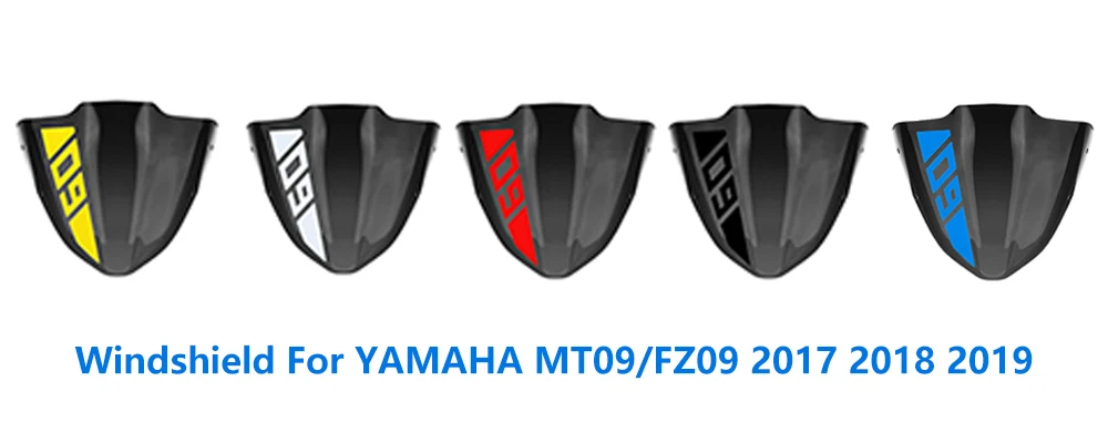 Для MT-09- Аксессуары для мотоциклов маленький лобовое стекло для Yamaha MT09 FZ09 лобового стекла автомобиля отправить наклейки