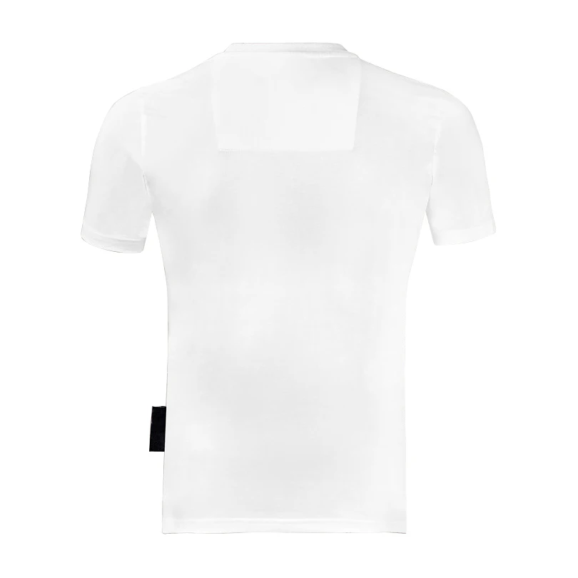 

PP 2021 Fashion SKULL T-Shirt Men's Short Sleeve Round Neck Tops Street Style 3D Diamond Color Printing