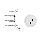 Голос Управление мониторинг энергии резьбой раструбного соединения для 2,4 г Гц штекер пульт дистанционного управления для Alexa Google Home WI-FI умные разъемы розетка стандарта США