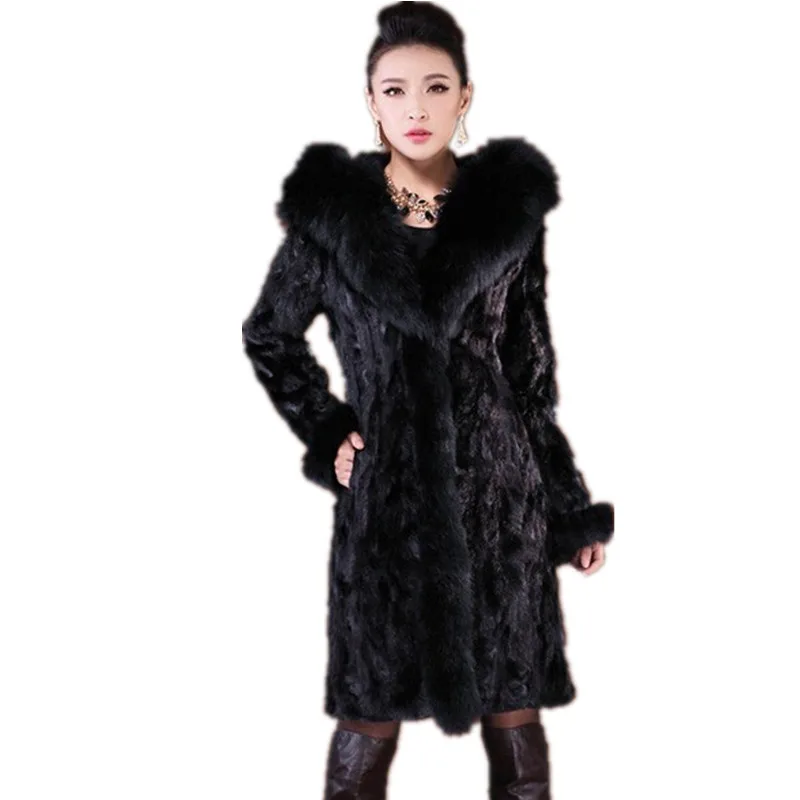 Женское пальто из искусственного меха формальная верхняя одежда с воротником