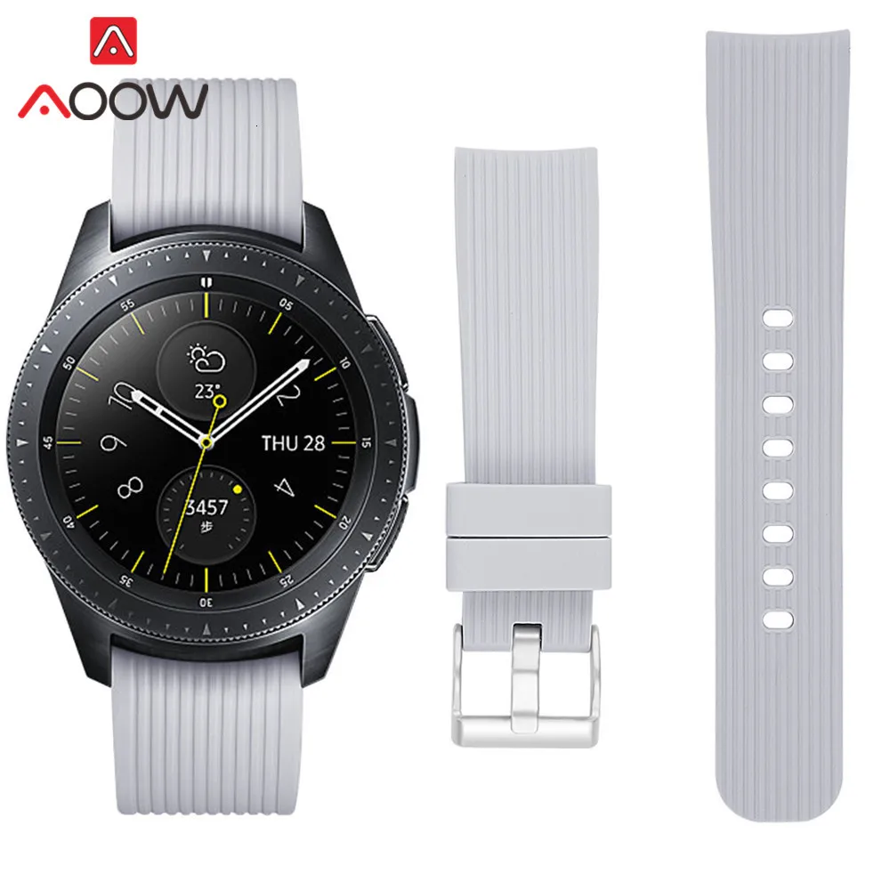20 мм силиконовый спортивный ремешок для samsung Galaxy Watch Active 42 мм gear S2 Huami Amazfit bip с застежкой из розового золота для мужчин и женщин браслет