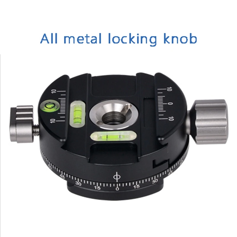 

360 Degree Panoramic Panning Head Clamp Quick Release Plate for Tripod DSLR Camera