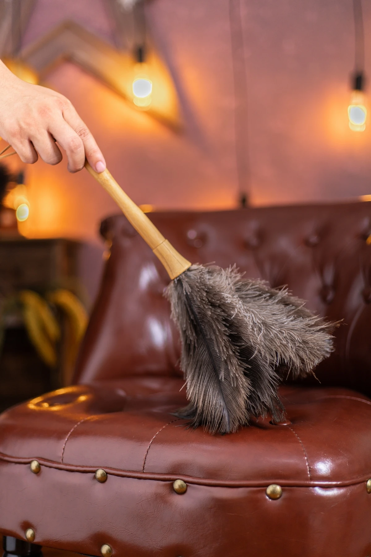 Антистатические перышки маленький размер страусиное перо кисть для уборки