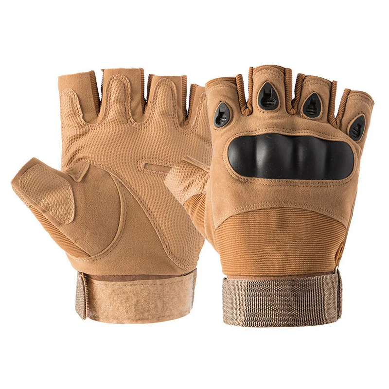 Военные тактические перчатки с полупальцами армейские для велоспорта пешего