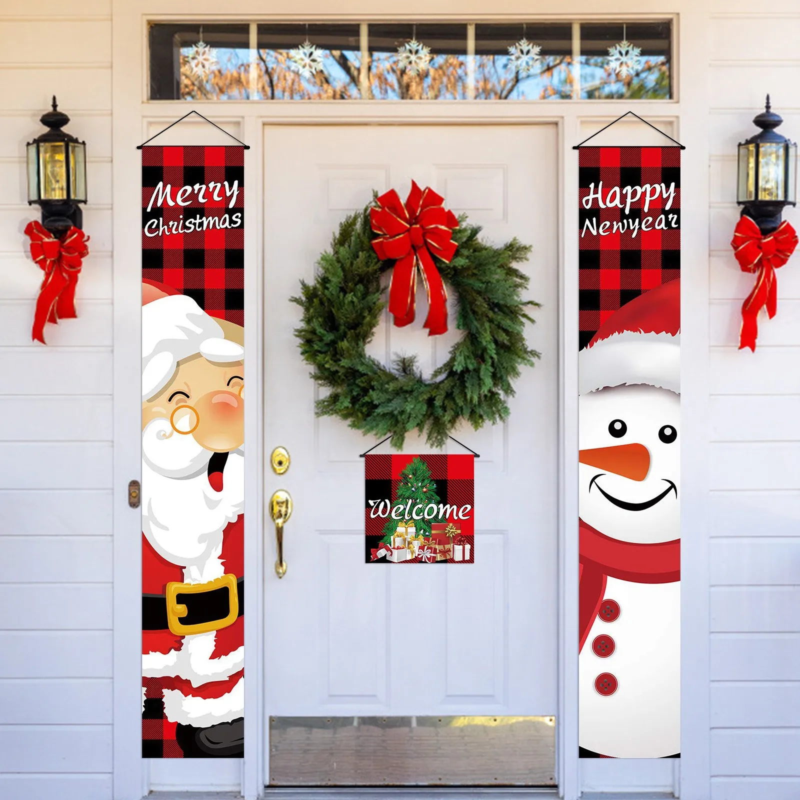 

Декор Комнаты Новый Год Banner Wall Hanging Door Sign Porch Curtain Home Party Decoration Merry Christmas Christmas Decoration
