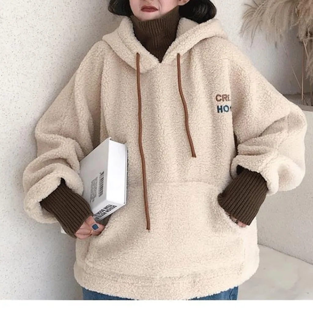 Модный свитшот женские толстовки большого размера Осенний топ с имитацией двух